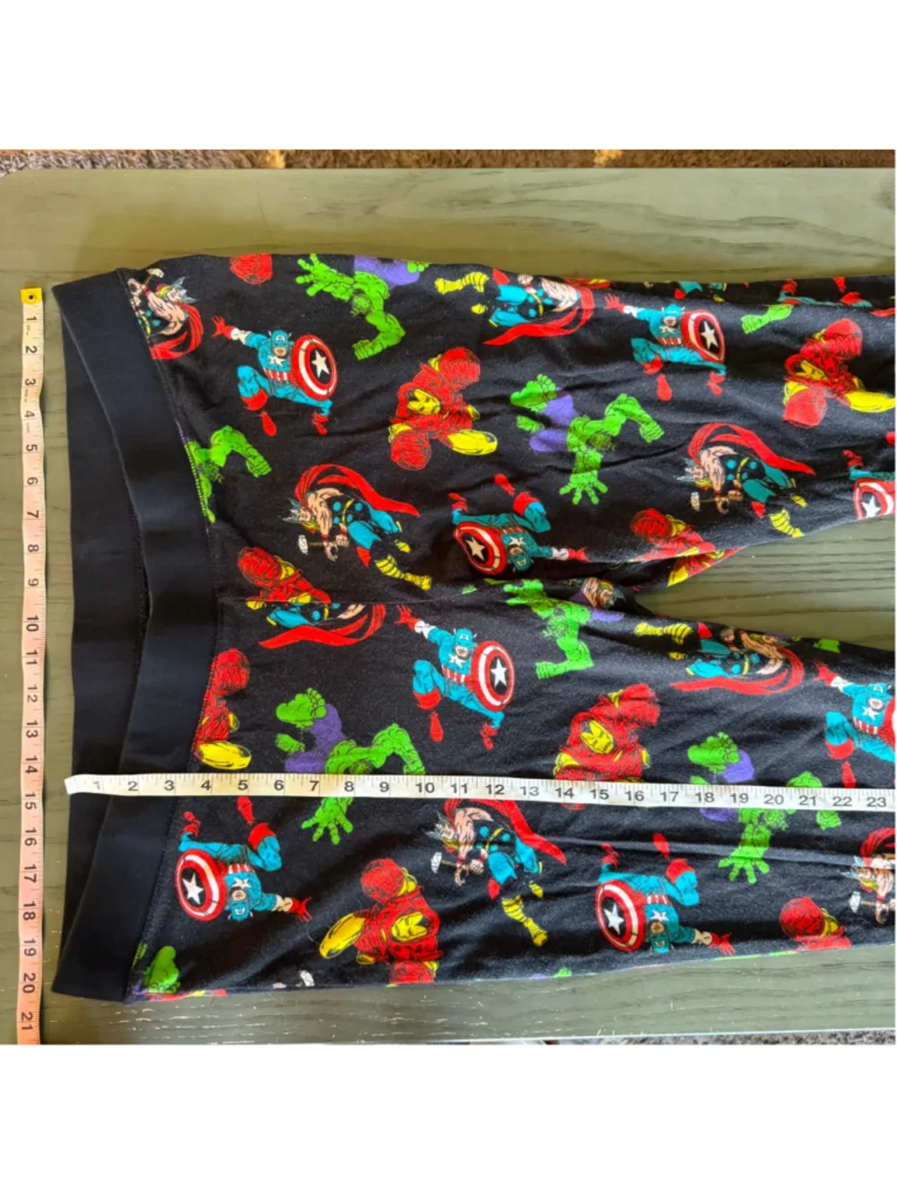 Boys Amazon Essentials Marvel Pajama Bottoms XXL Black Multi-color